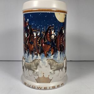 Budweiser Holiday Stein 2005 Clydesdales